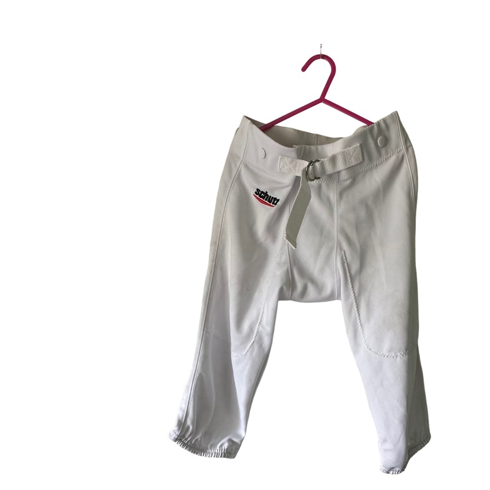 Schutt‎ Youth Football Practice Pant White Medium Adjustable Belt size